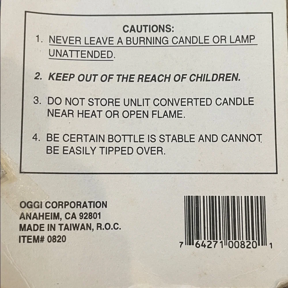 Oggi 3-Pack Candle Converters Fiberglass Wick Oil Lamp